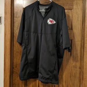 Chiefs Nike NFL short sleeve  quarter zip shell
